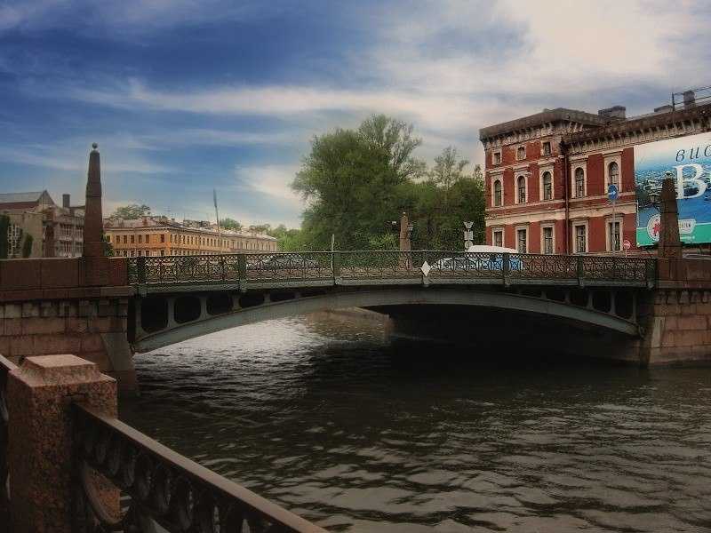 Синий мост в санкт-петербурге в сухих фактах и красивых фотографиях