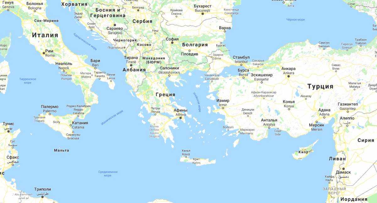 Средиземное море — радио искатель