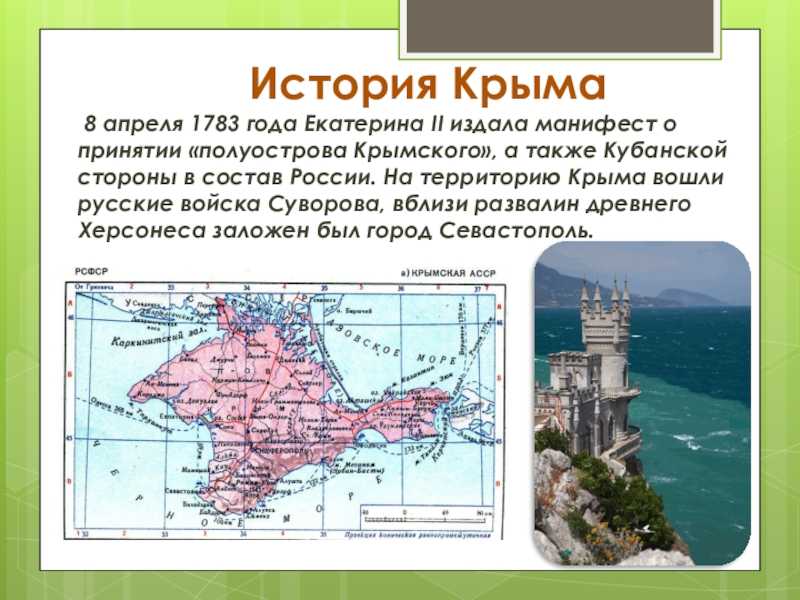 Краткая история города севастополя