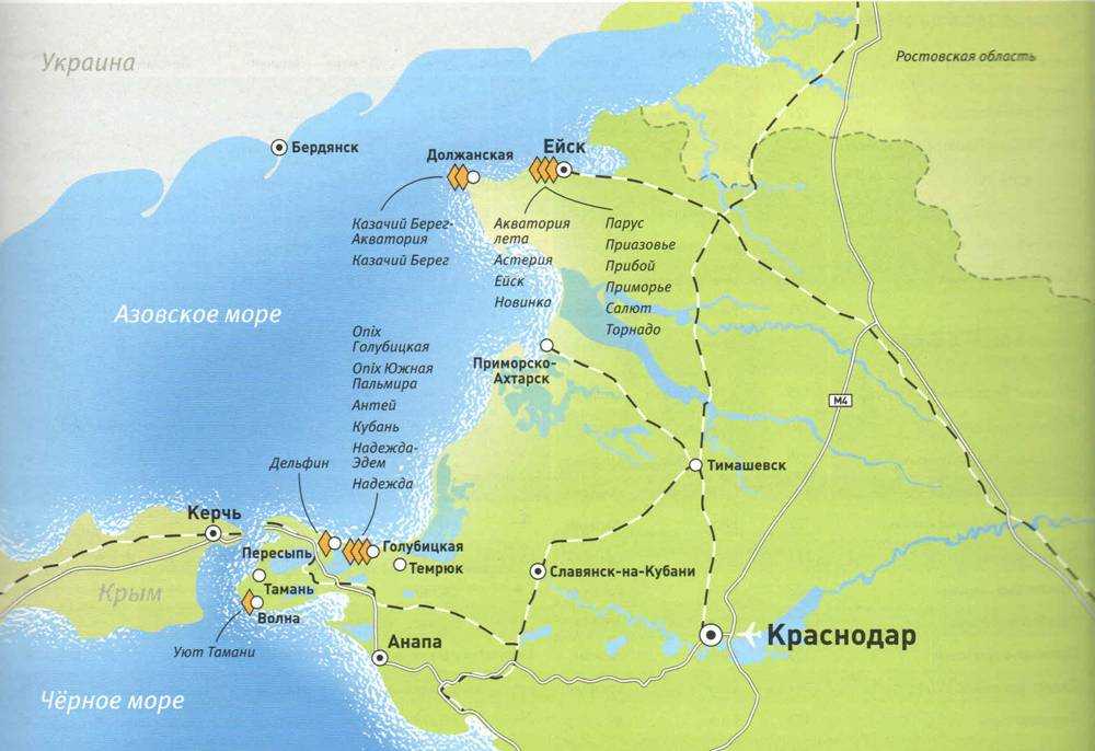 Курорты азовского моря. список всех популярных мест