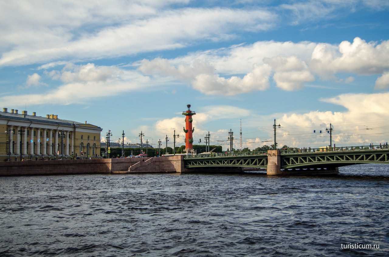 Дворцовый мост над невой – один из символов санкт-петербурга