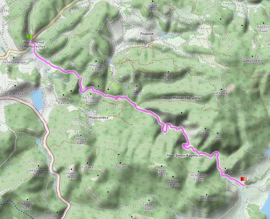 Чернореченский каньон в крыму - описание с фото, маршруты и карта