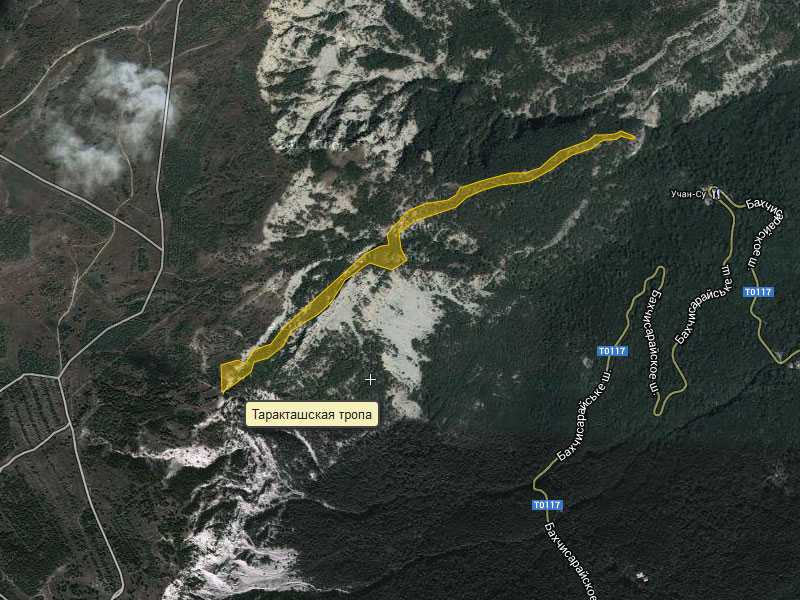 Таракташская тропа (крым) - схема маршрута на ай-петри + фото